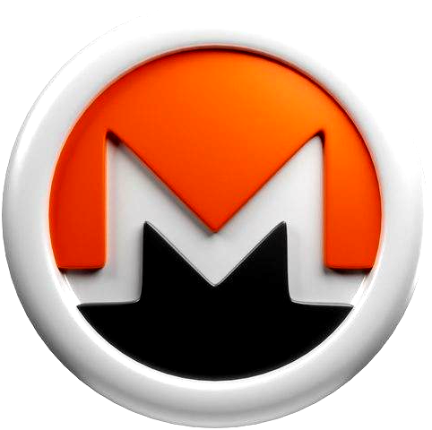 Colorful 3D Monero Coin