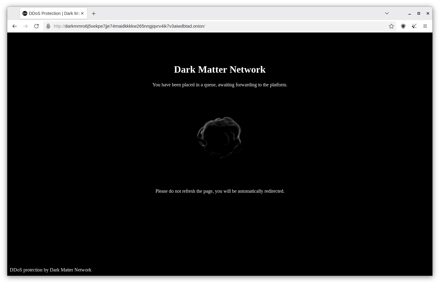 Dark Matter Onion Service