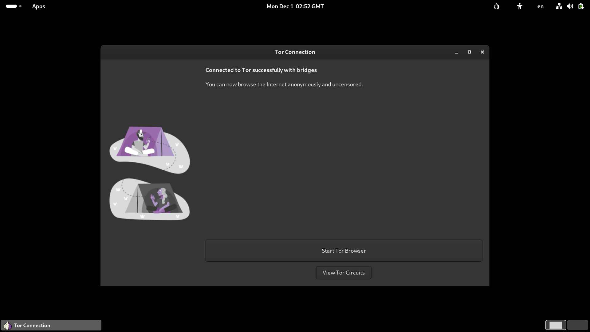 Tails OS with Dark Tails