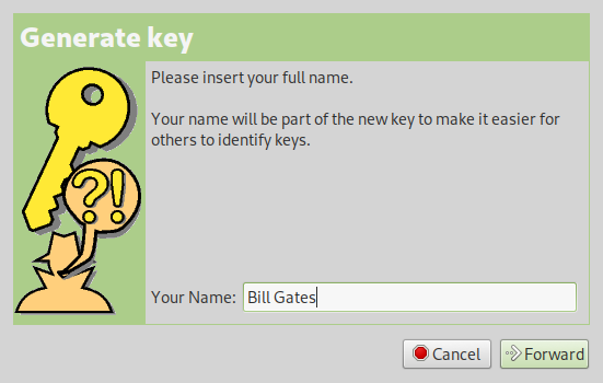GNU Privacy Assistant screen shot