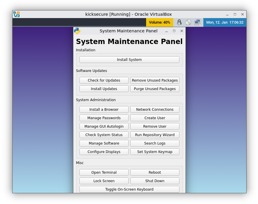 Kicksecure Installation