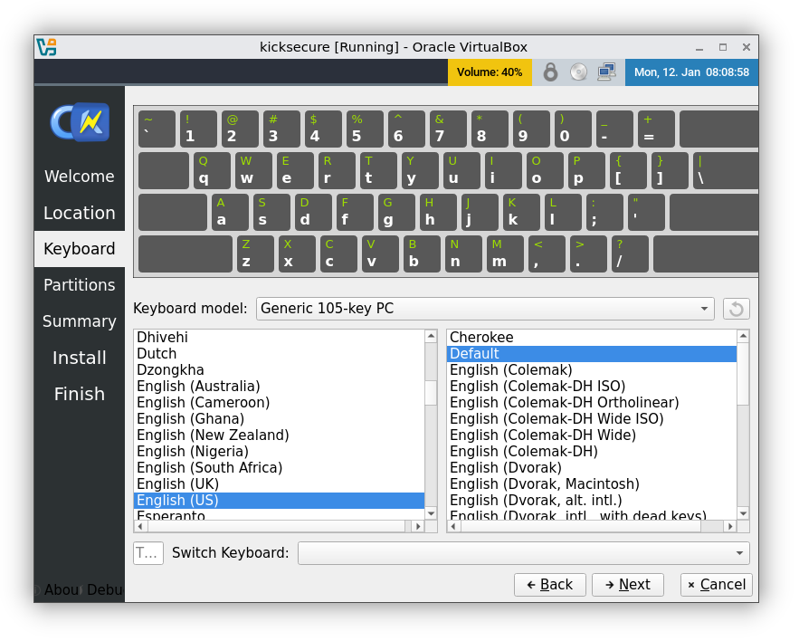 Kicksecure Installation